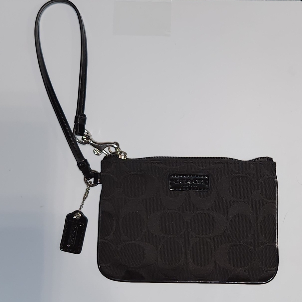 Coach Black Wristlet